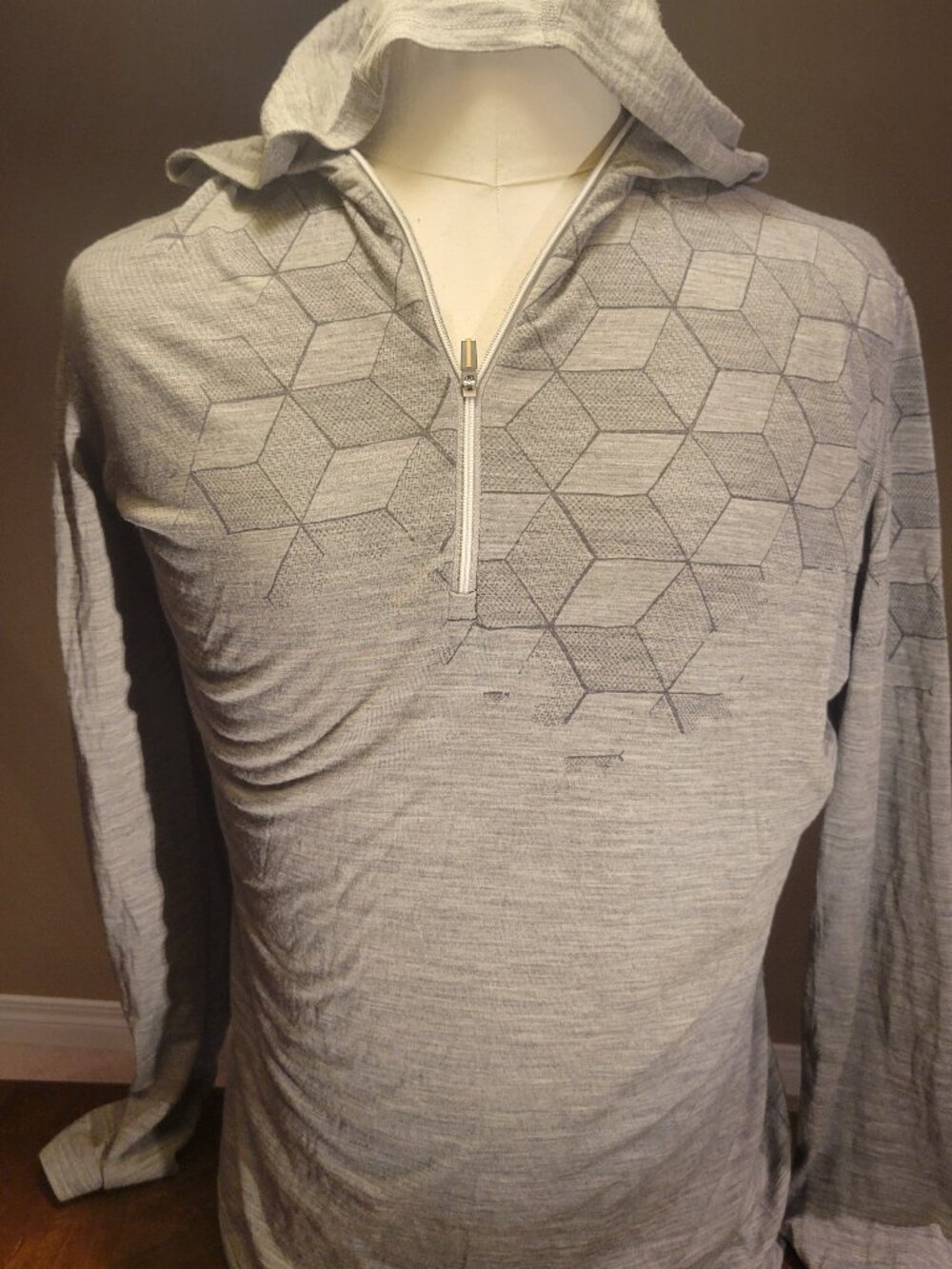 Mens IceBreaker 200 Merino 1/2 Zip Hoodie in  Large